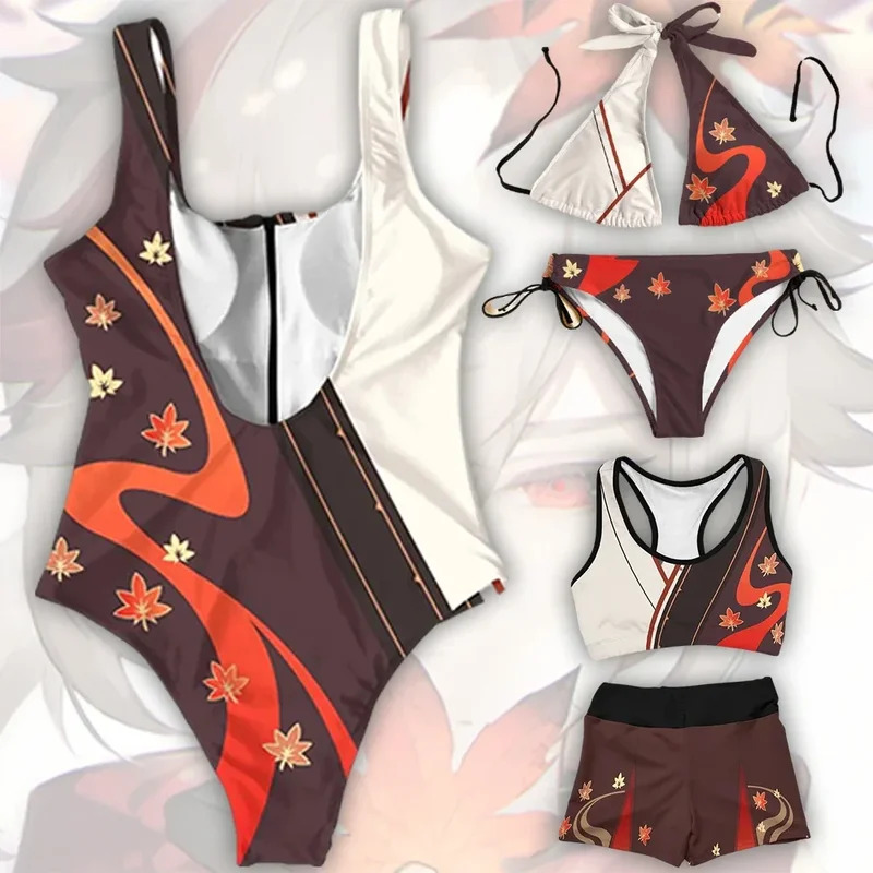 Anime Cosplay Youtube Shorts - 2023 Anime Kaedehara Kazuha Swimsuit Cute