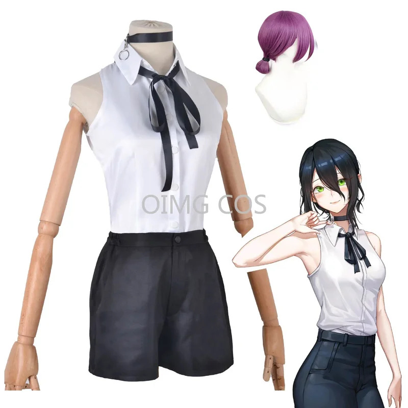 Anime Cosplay Youtube Shorts - Chainsaw Reze Cosplay Costume Outfits Shirt