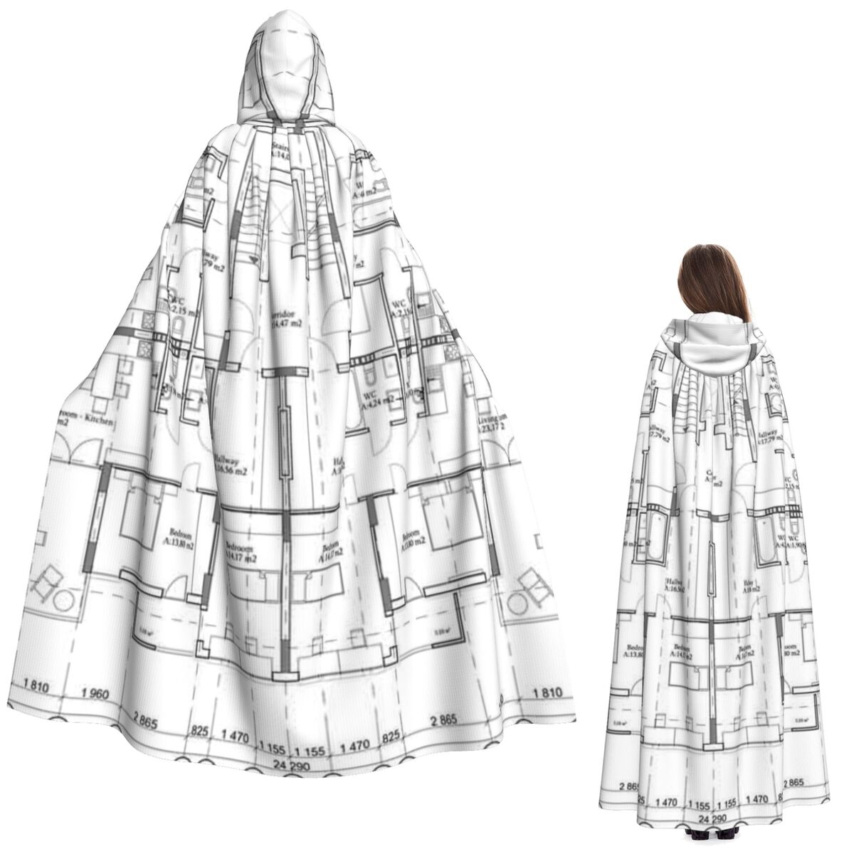 Anime Cosplay Drawing - Detailed Architectural One Story Private House