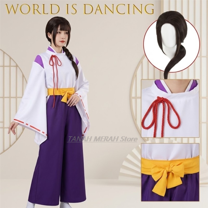 Anime Cosplay Dance - World Is Dancing Inuyasha Kikyo Cosplay