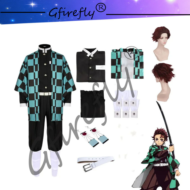Kamado Tanjirou Cosplay Costum - Anime Cosplay Katana recension och pris