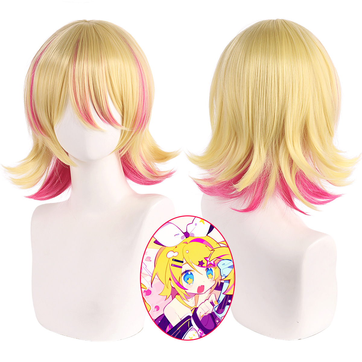 Synthetic Cosplay Wig Short Bl - Cosplay Duo Anime recension och pris