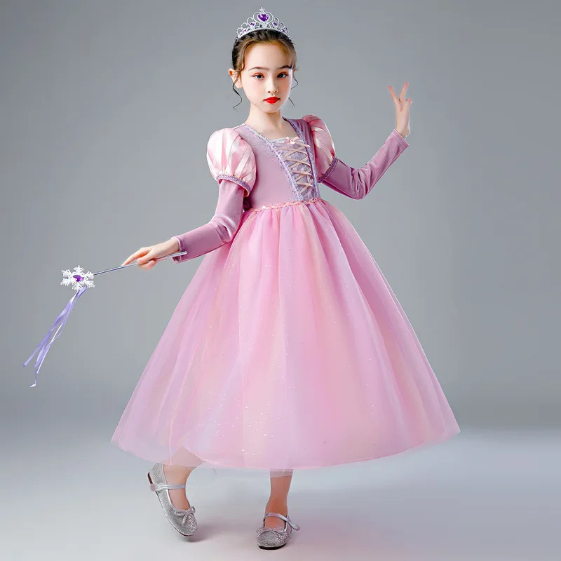 Rapunzel Princess Dress Girl C - Anime Cosplay Youtube Shorts recension och pris