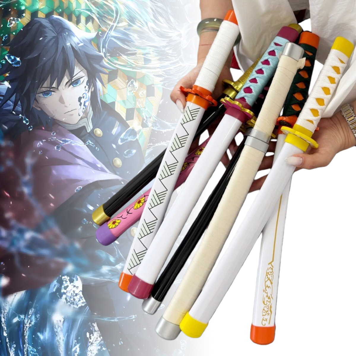 16inch Tomioka Giyuu Katana An - Anime Cosplay Katana recension och pris