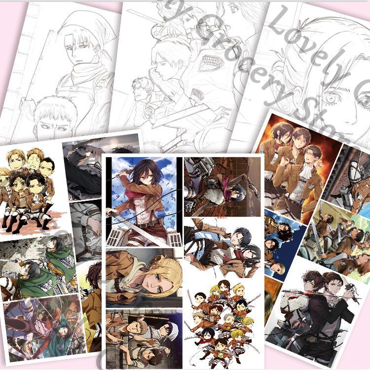 Anime Eren Jaeger Mikasa·Acker - Anime Cosplay Drawing recension och pris