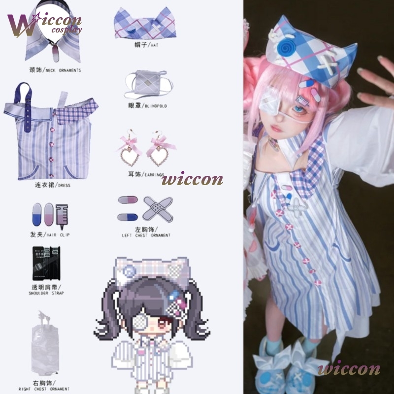 Eyepatch Jirai Kei Infinity Ni - Anime Cosplay Girl Ideas recension och pris