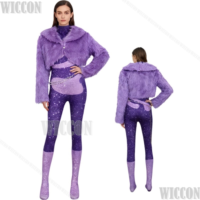Purple Dancing Suit Furry Zoon - Anime Cosplay Dance recension och pris