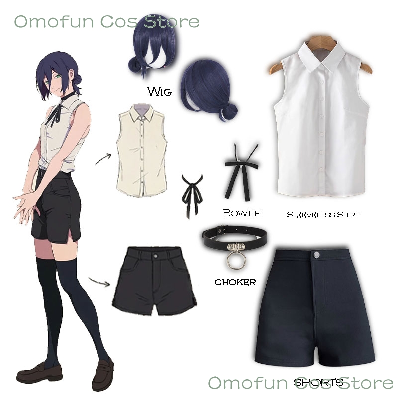 Reze Cosplay Costume Sleeveles - Anime Cosplay Dance recension och pris