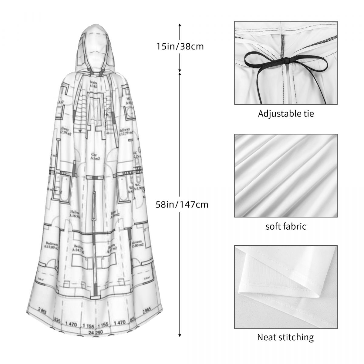 Detailed Architectural One Sto - Anime Cosplay Drawing recension och pris