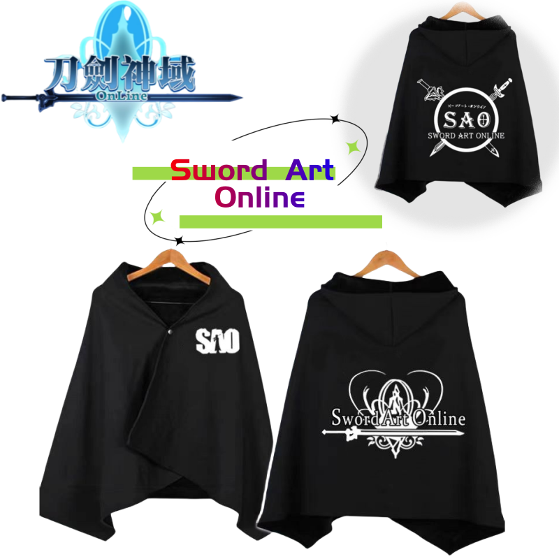 Sword Art Online cosplay hoode - Sword Art Online Cape recension och pris